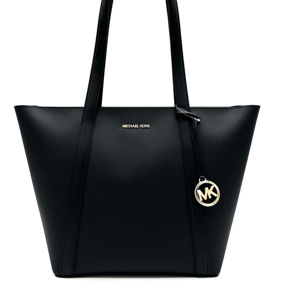 Michael Kors Pratt Large Signature Logo Tote Bag Black (NWT) - Picture 1 of 11
